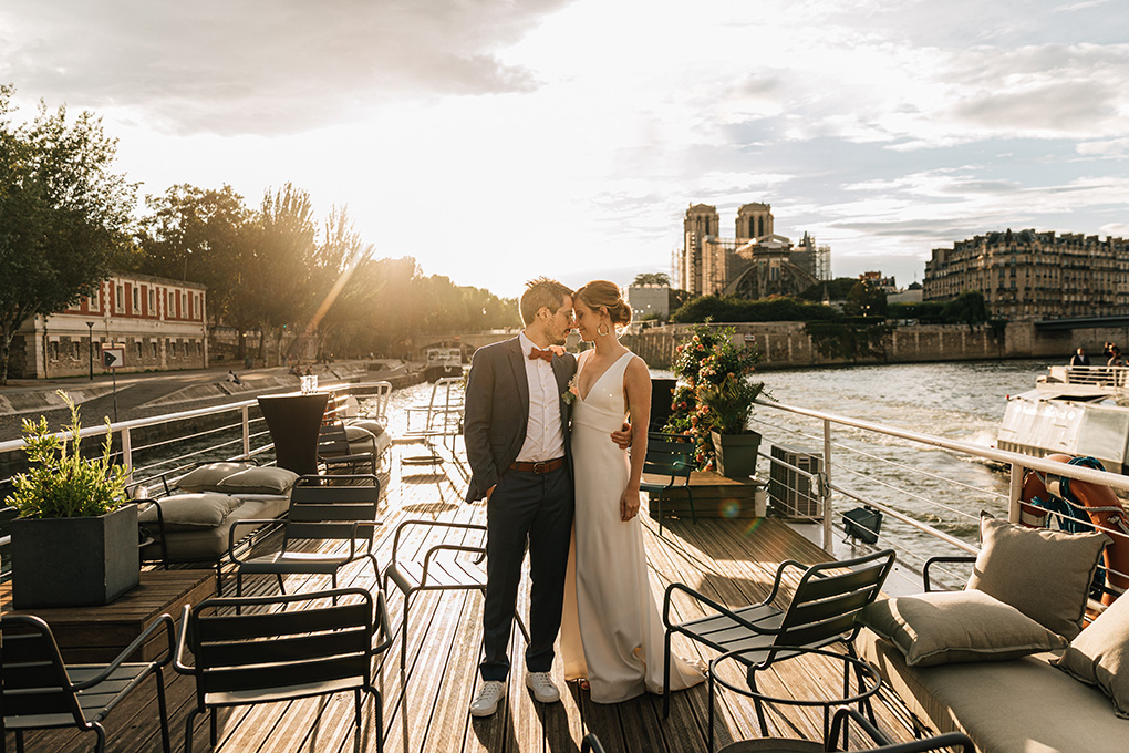 mariage péniche