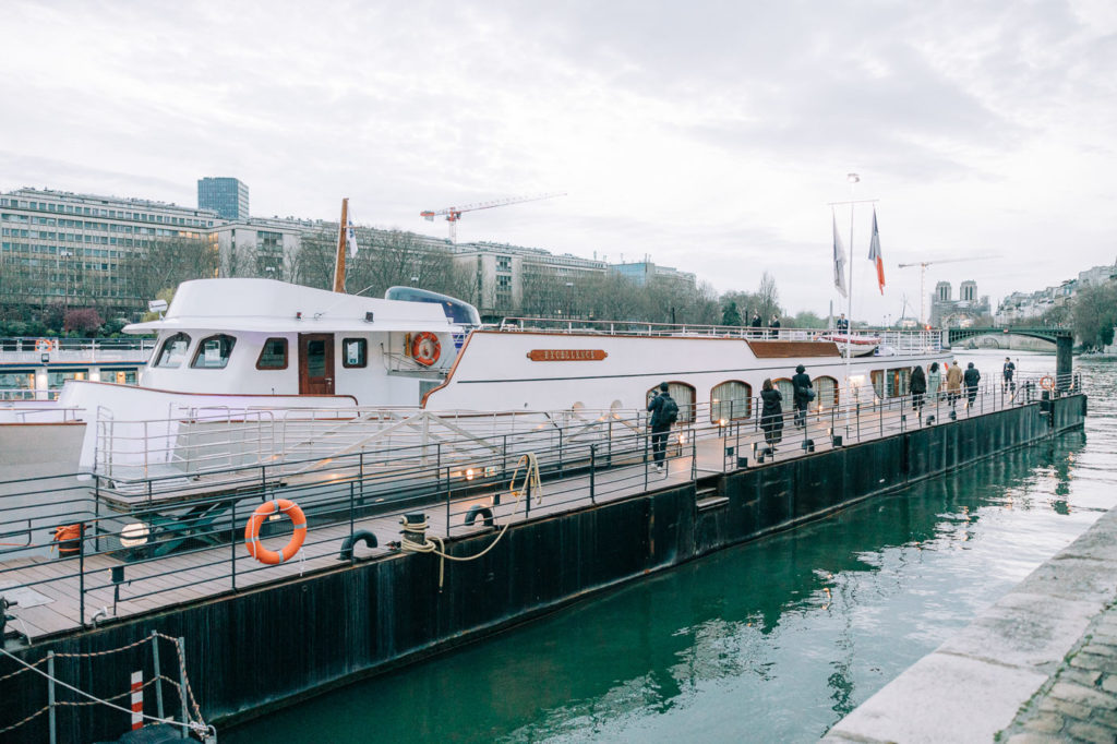 mariage sur une péniche