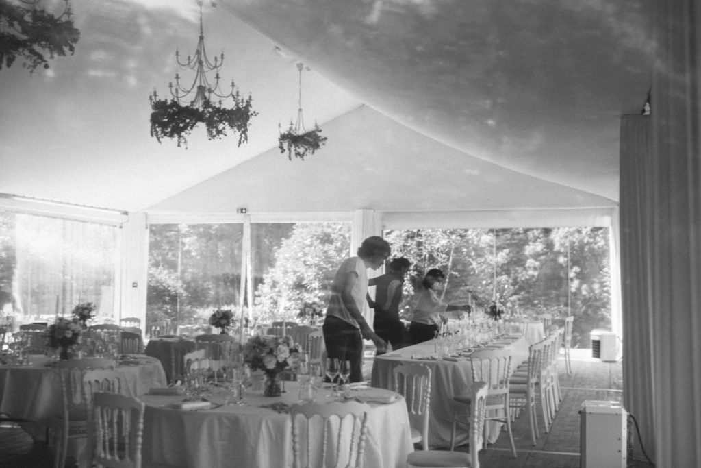 chateau de meridon, une cérémonie laïque en plein air