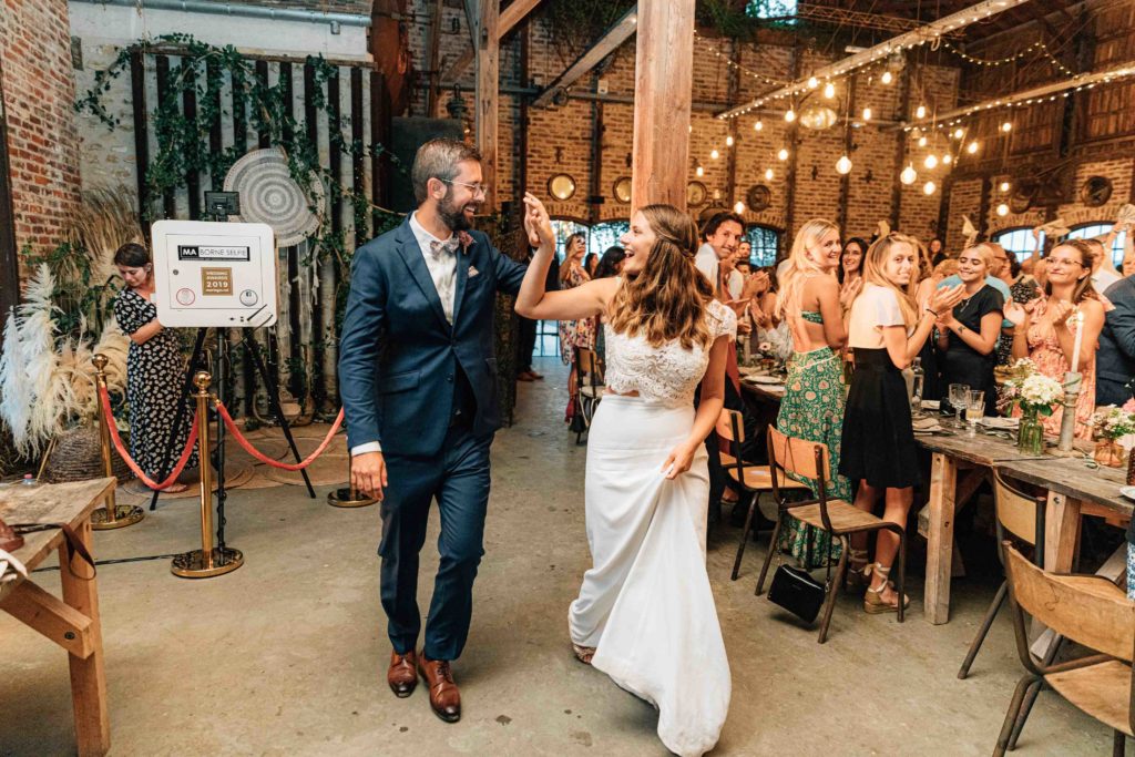 les bonnes joies, un mariage au style brocante industriel