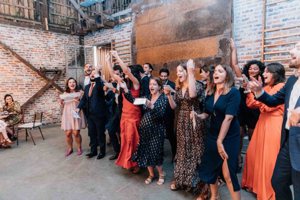 les bonnes joies, un mariage au style brocante industriel