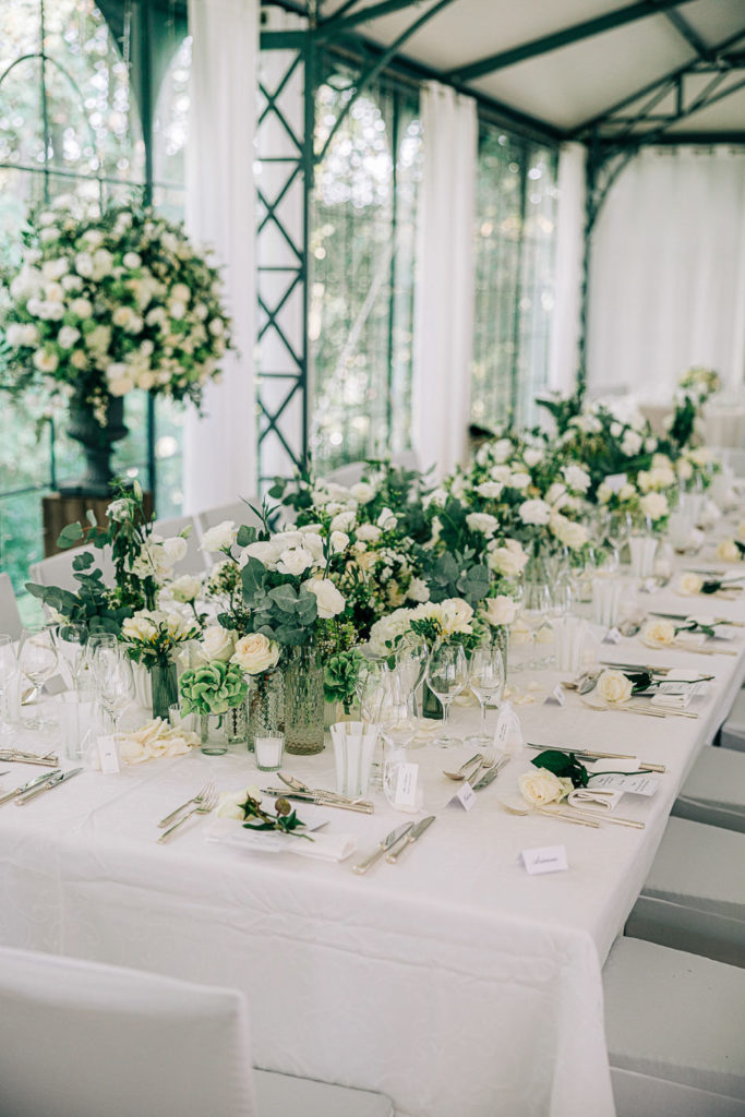Décoration table mariage Abbaye Morienval — Pierre Atelier photographe mariage IDF