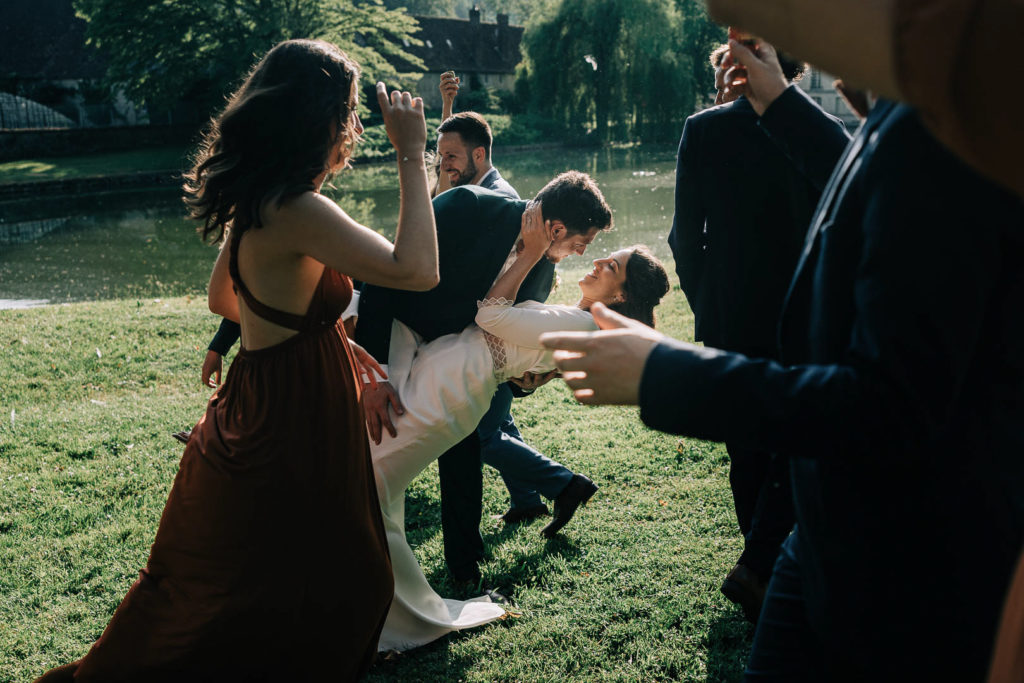 Coiffure et maquillage mariée Domaine Verderonne — Pierre Atelier photographe mariage IDF
