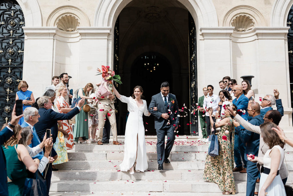 la sortie e mariage à mairie Neuilly — Pierre Atelier photographe Hauts-de-Seine