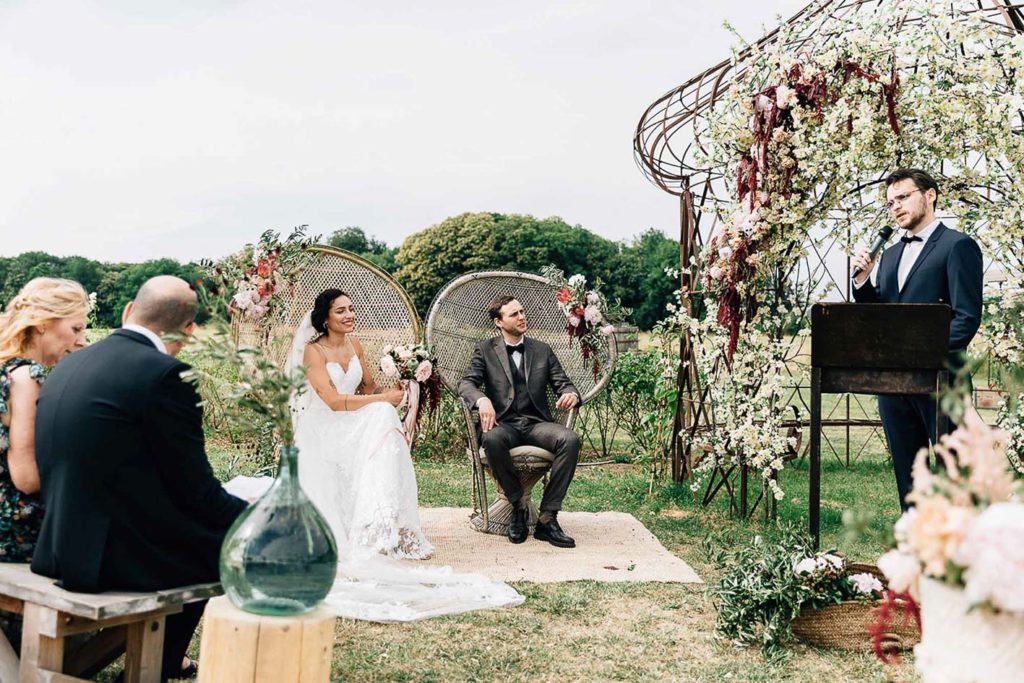 Cérémonie laïque sur les terrasses des Bonnes Joies à Lainville-en-Vexin - Pierre Atelier