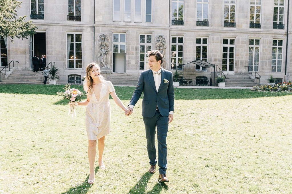 mairie du 7eme arrondissement, un mariage dans le jardin