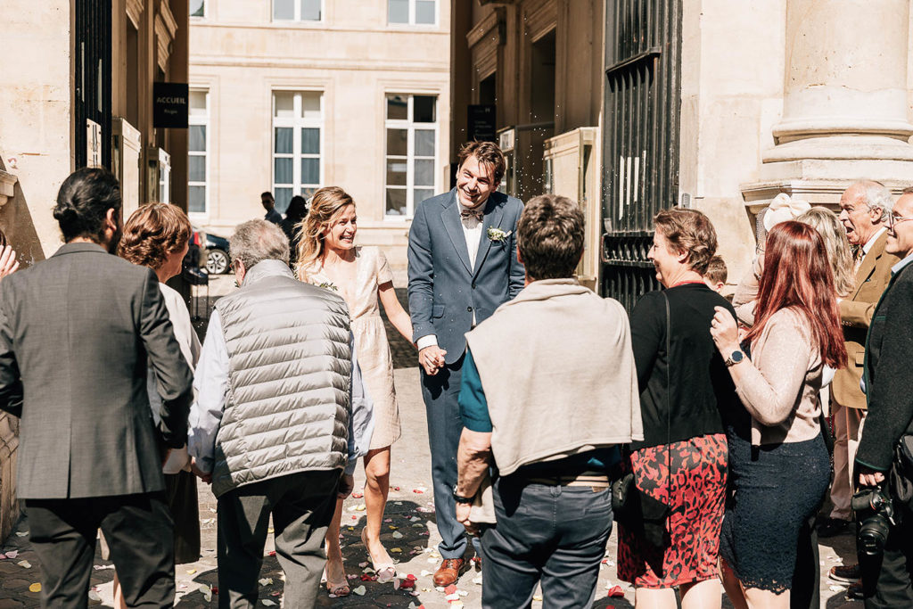 mairie du 7eme arrondissement, un mariage dans le jardin