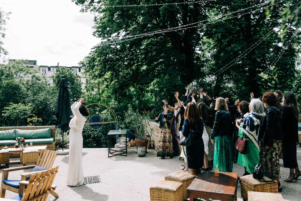 Cocktail dînatoire sur la terrasse du Pavillon Puebla, Buttes-Chaumont Paris 19ème