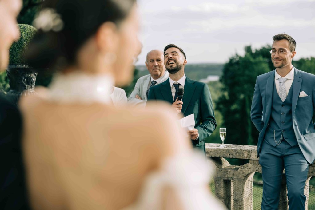 discours de mariage au Château Bouret — Pierre Atelier photographe Paris