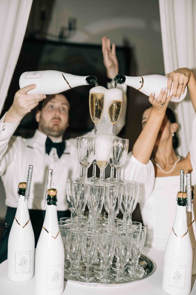 fontaine de champagne Château Bouret — Pierre Atelier photographe mariage IDF