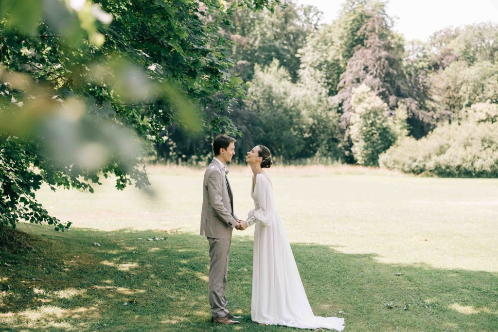 Émotion first look Château Méridon Vallée de Chevreuse — Pierre Atelier photographe