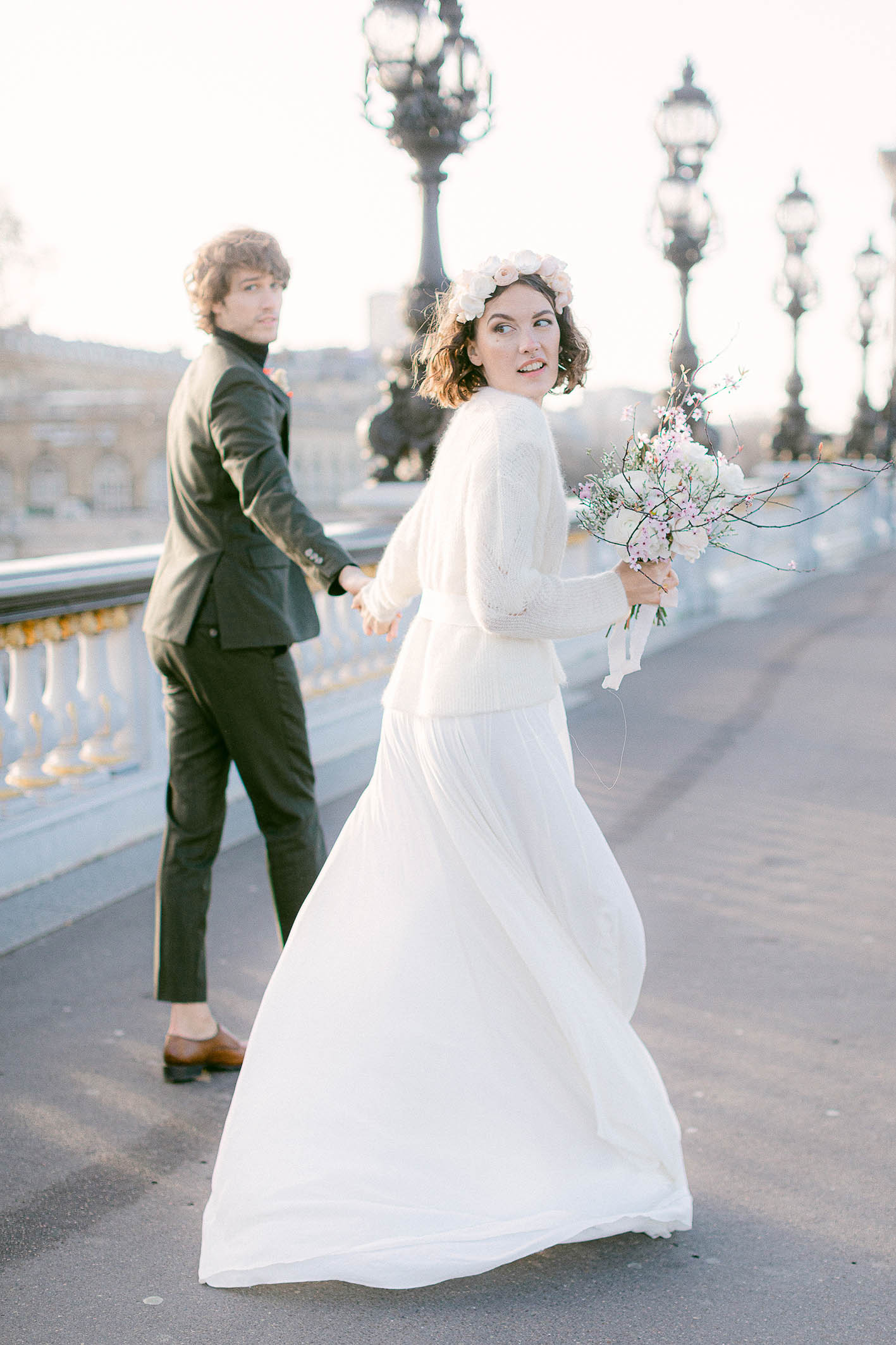 Portrait mariés élégants Paris mariage — Pierre Atelier photographe mariage Paris