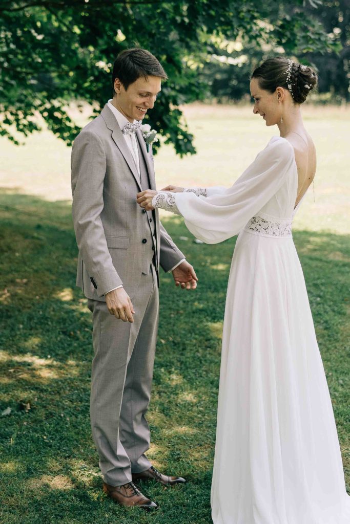 Réaction first look couple mariage Paris IDF — Pierre Atelier photographe mariage