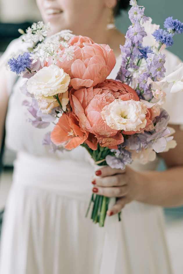 bouquet de mariage mairie 11ème Paris — Pierre Atelier photographe