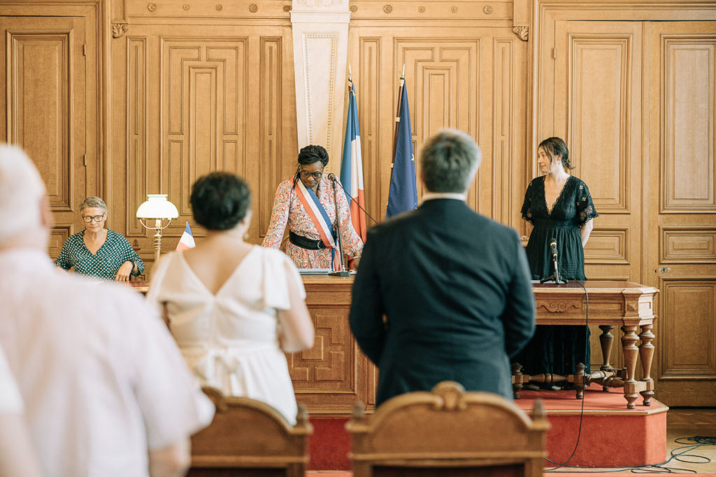 Cérémonie civile mariage mairie du 11ème Paris place Léon Blum — Pierre Atelier photographe