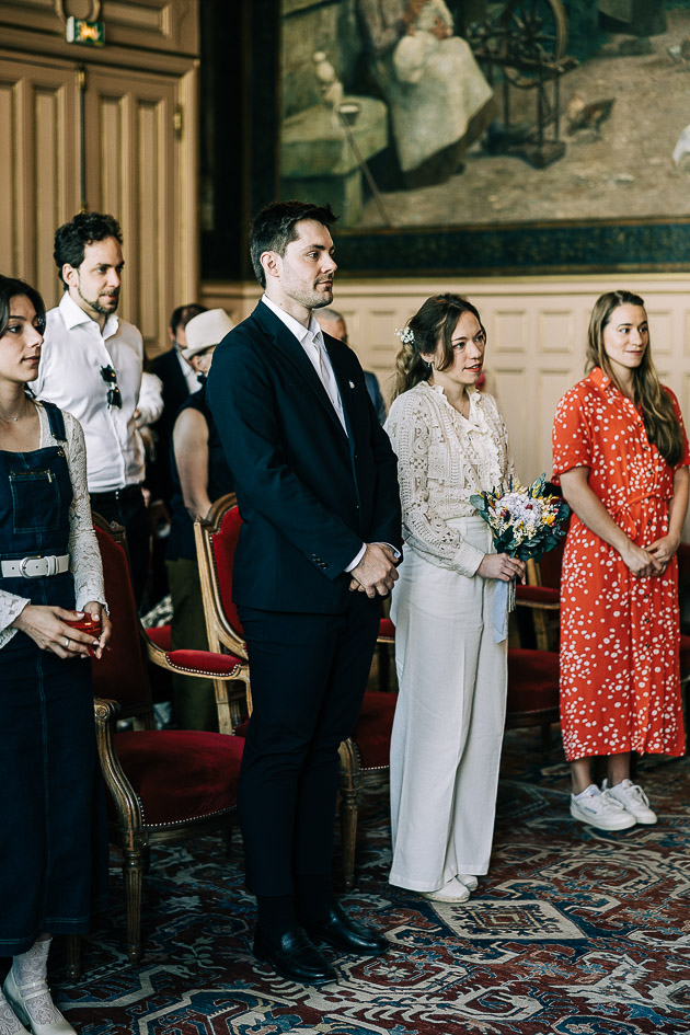Cérémonie civile salle des mariages mairie 15ème Paris — Pierre Atelier photographe mariage