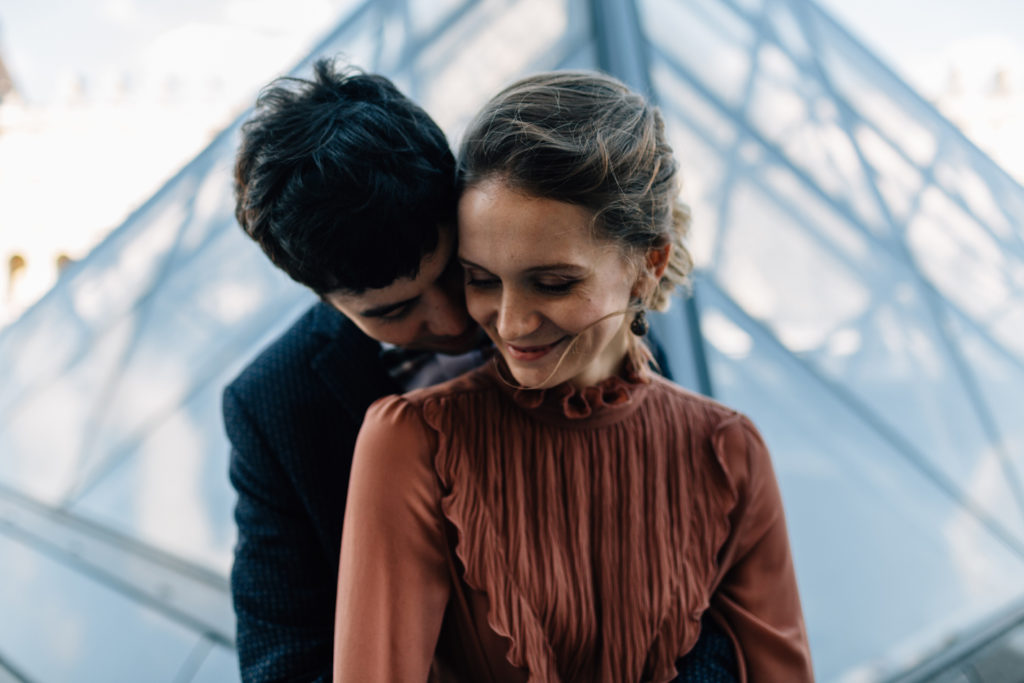 Portrait couple mariage automne domaine Île-de-France — Pierre Atelier photographe mariage