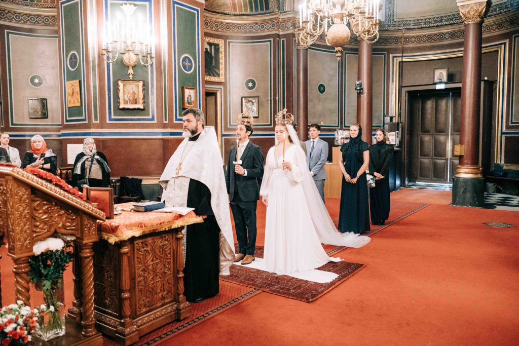 Détails mariage orthodoxe couronne nuptiale Paris — Pierre Atelier photographe