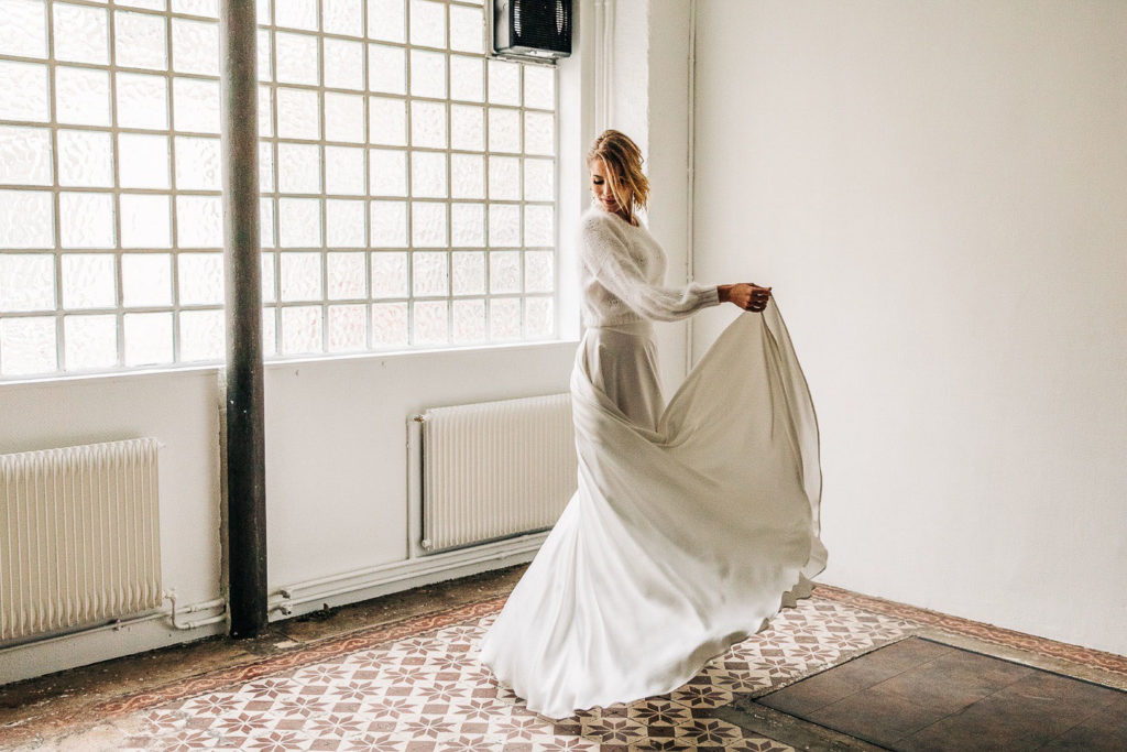Portrait romantique mariés mariage vendredi IDF — Pierre Atelier photographe mariage Paris