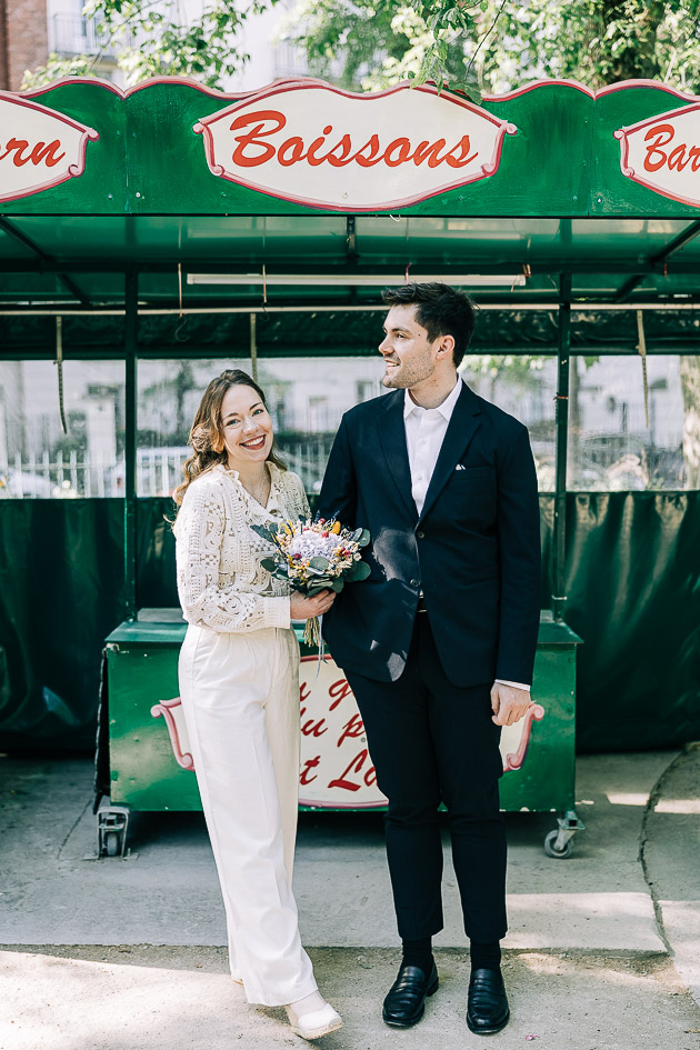 Séance couple Square Saint-Lambert avant mariage civil Paris 15ème — Pierre Atelier photographe