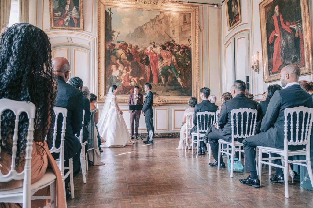 Mariés douves Château de Champlâtreux façade XVIIIème — Pierre Atelier photographe