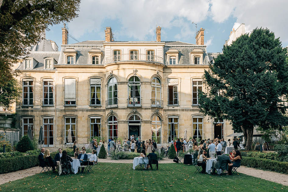 Cocktail jardin privé Maison de l'Amérique Latine Paris — Pierre Atelier photographe mariage