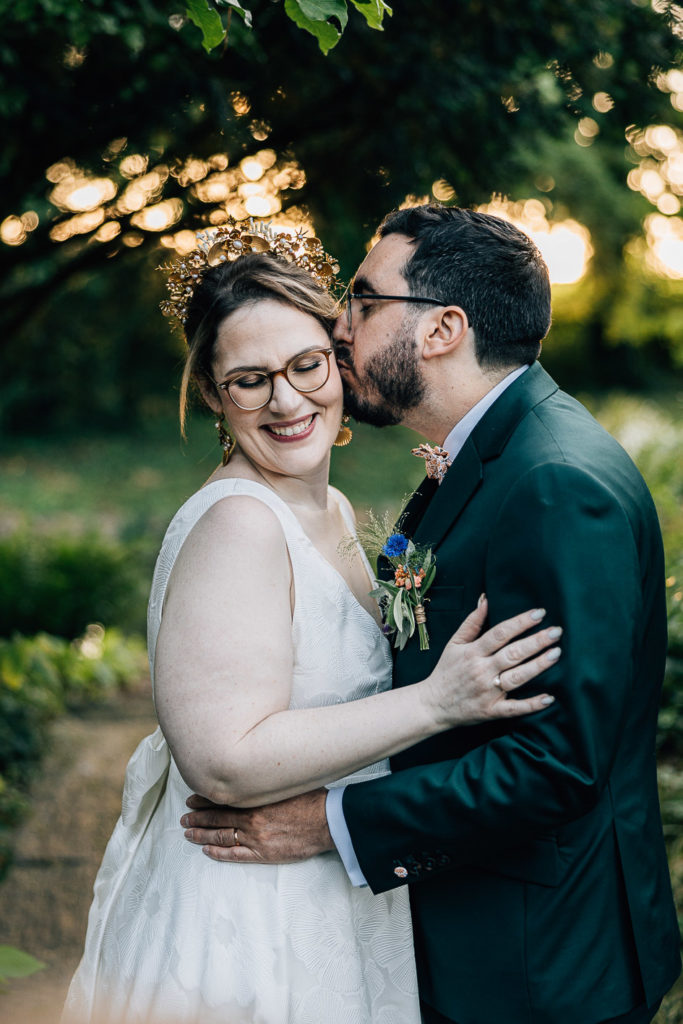 Portrait romantique couple Domaine de Quincampoix golden hour — Pierre Atelier photographe