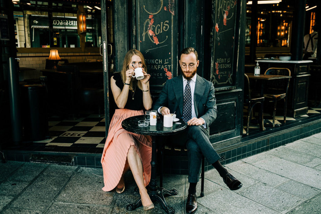 Couple élégant Île Saint-Louis Paris séance photo — Pierre Atelier photographe couple Paris