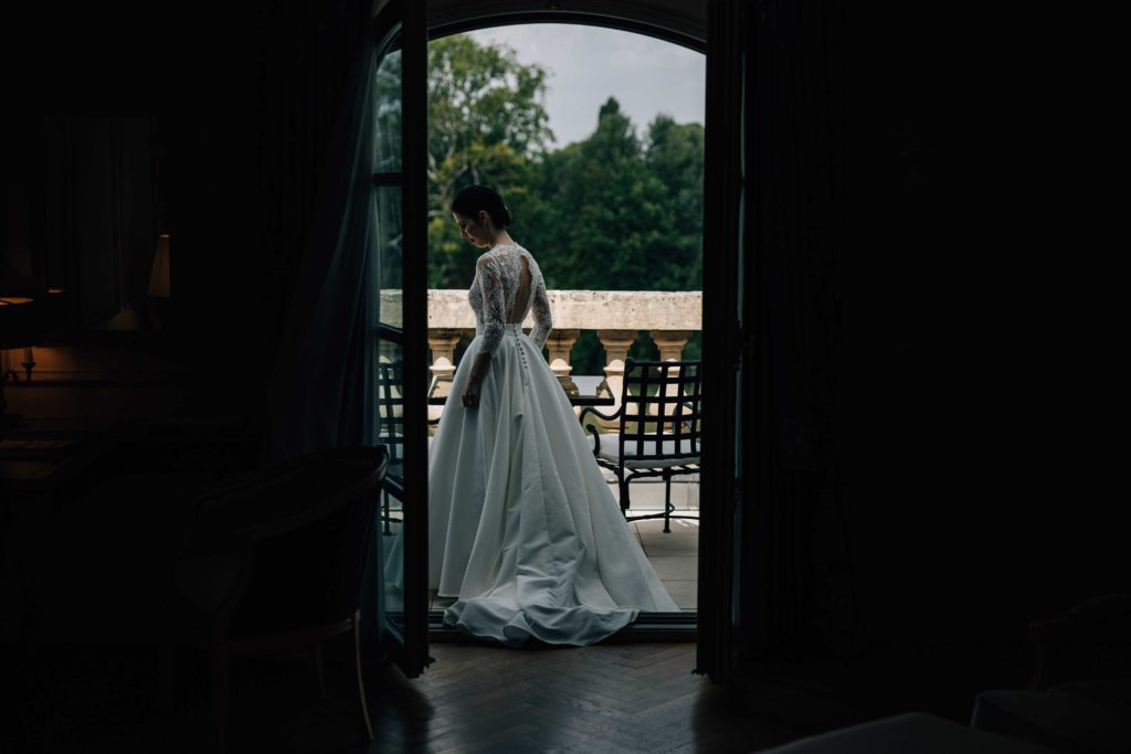Vin d'honneur jardins Château Chantilly mariage somptueux — Pierre Atelier photographe