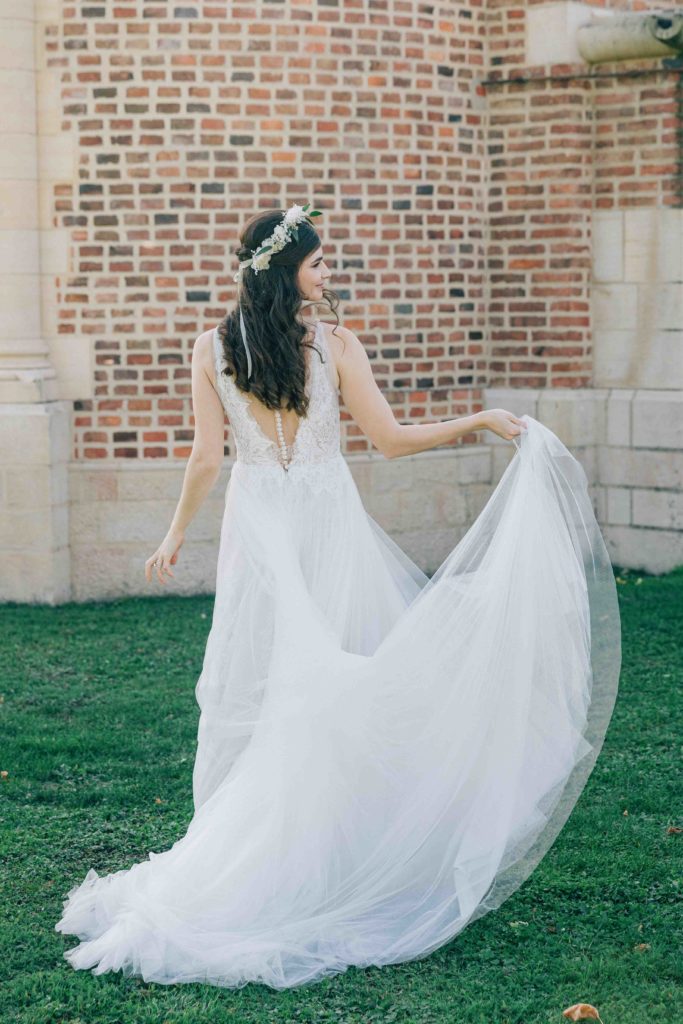 Vin d'honneur parc Château de Varennes Bourgogne — Pierre Atelier photographe mariage
