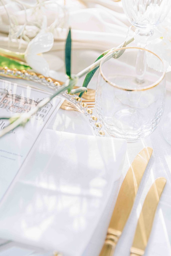 Bougies décoration table Château Varennes mariage destination — Pierre Atelier photographe mariage